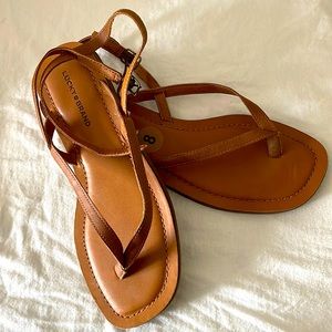 Flat brown sandals